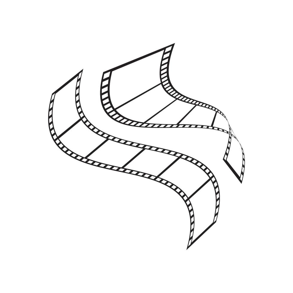 abstrack pellicola logo modello vettore illustrazione design