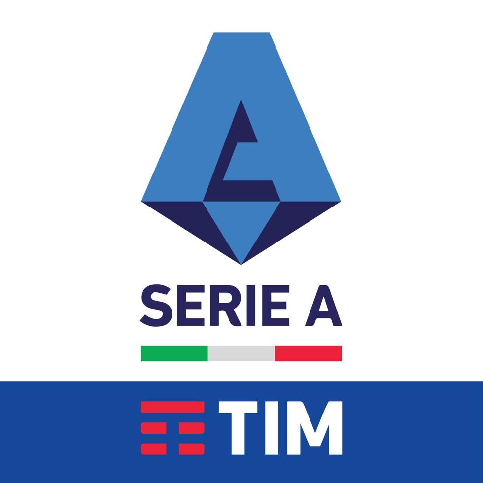 serie un' logo simbolo con nome design Italia calcio vettore europeo paesi calcio squadre illustrazione con bianca sfondo