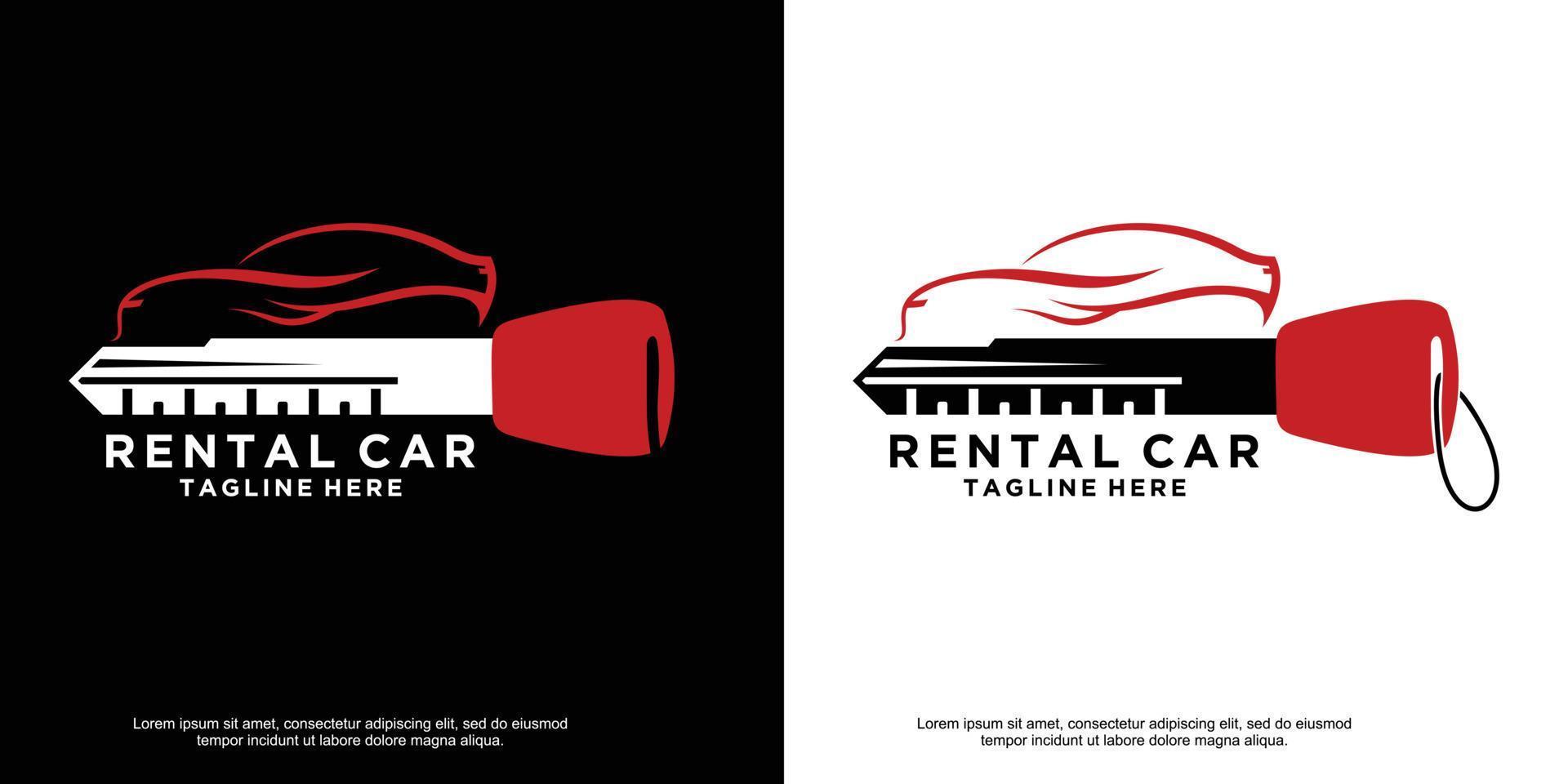 settore automobilistico auto noleggio logo design con premio unico illustrazione premio vettore