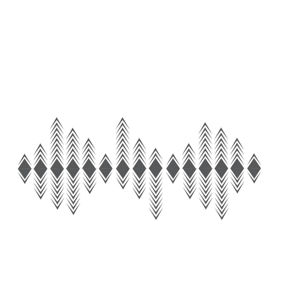 Audio tecnologia musica suono onde vettore icona illustrazione