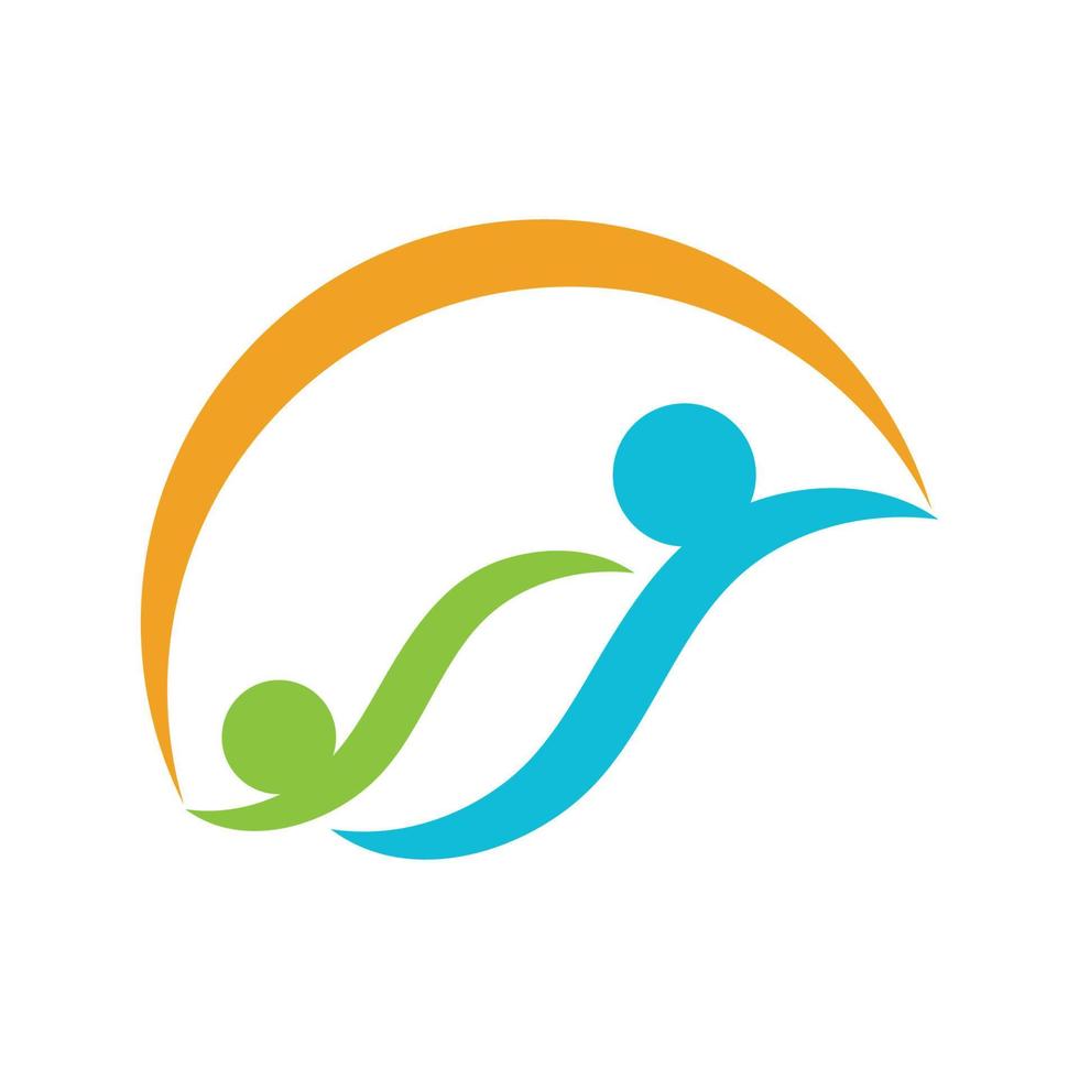 icona di vettore del modello di logo di assistenza alla comunità e adozione adoption