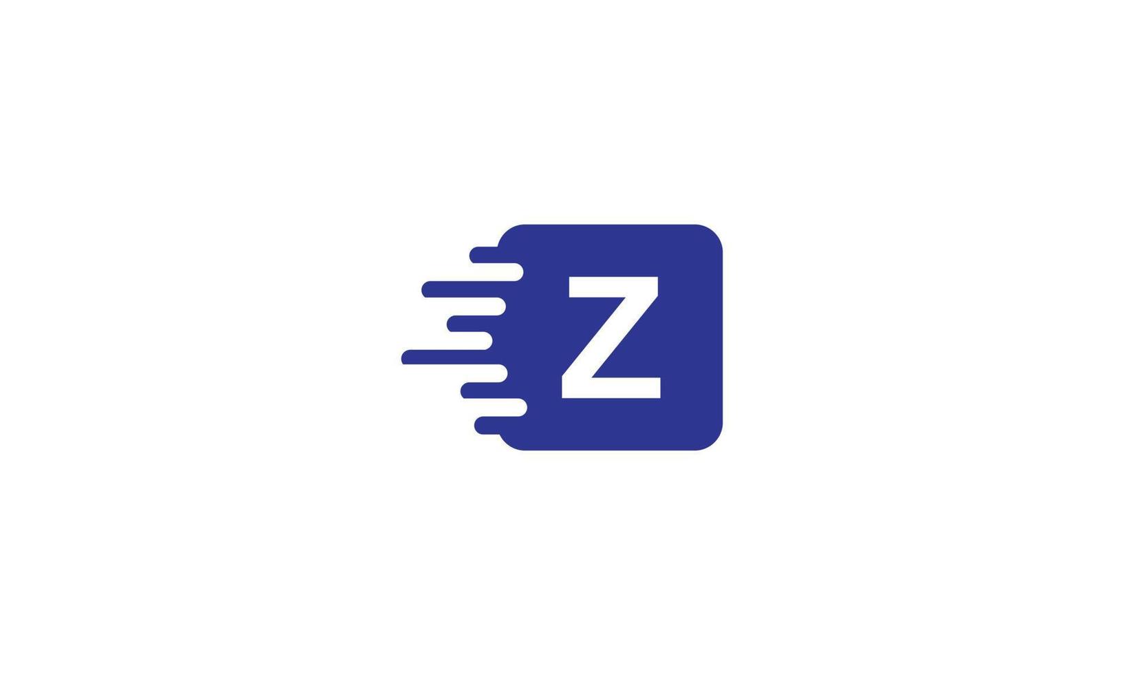 consegna logo inglese alfabeto lettere z vettore design modello elementi per il tuo applicazione o azienda.