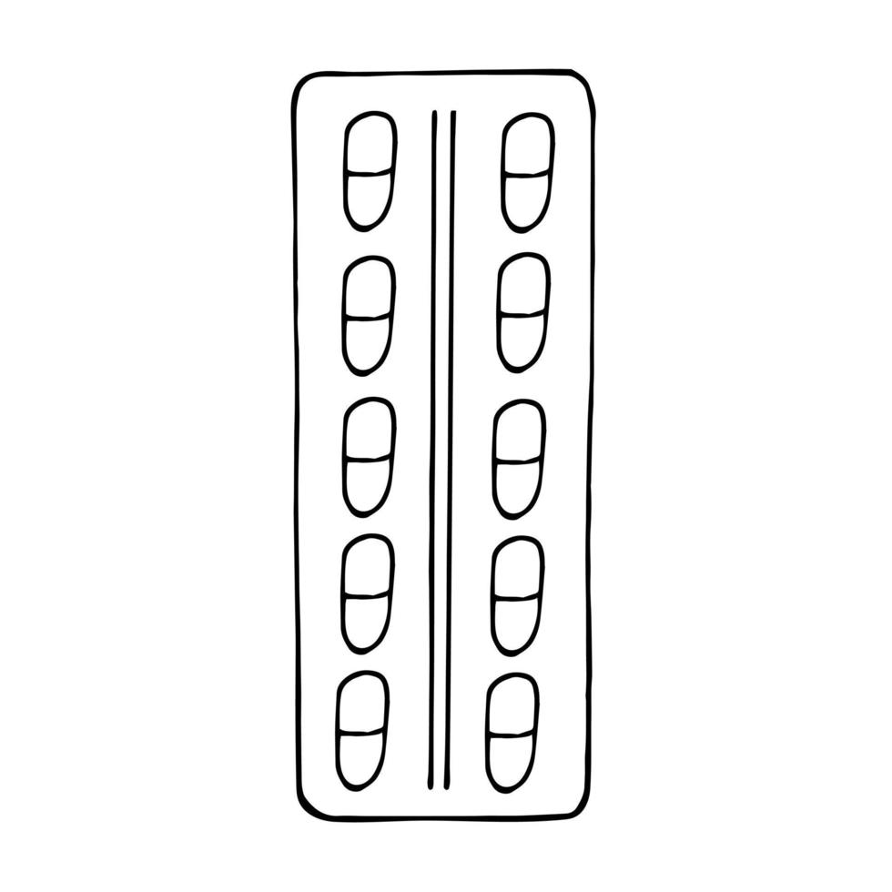 capsula mano disegnato scarabocchio. , scandinavo, nordico minimalismo monocromatico icona etichetta vettore