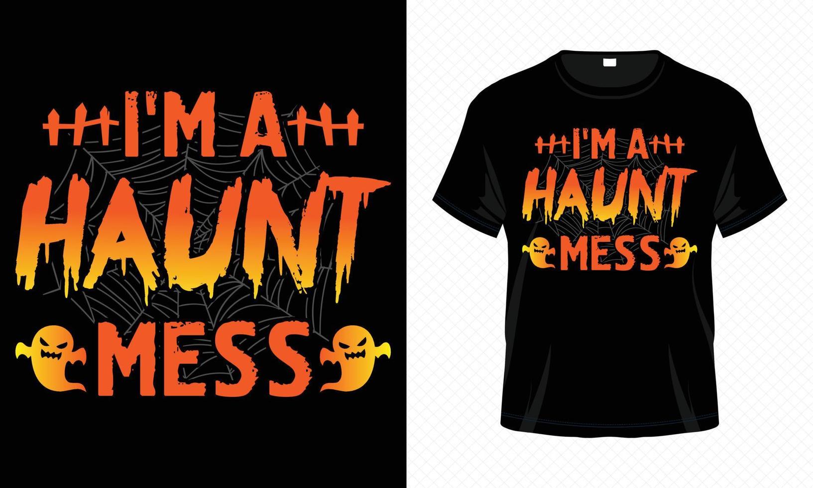 io sono un' infestare pasticcio - contento Halloween maglietta design vettore modello. pauroso maglietta design per Halloween giorno.