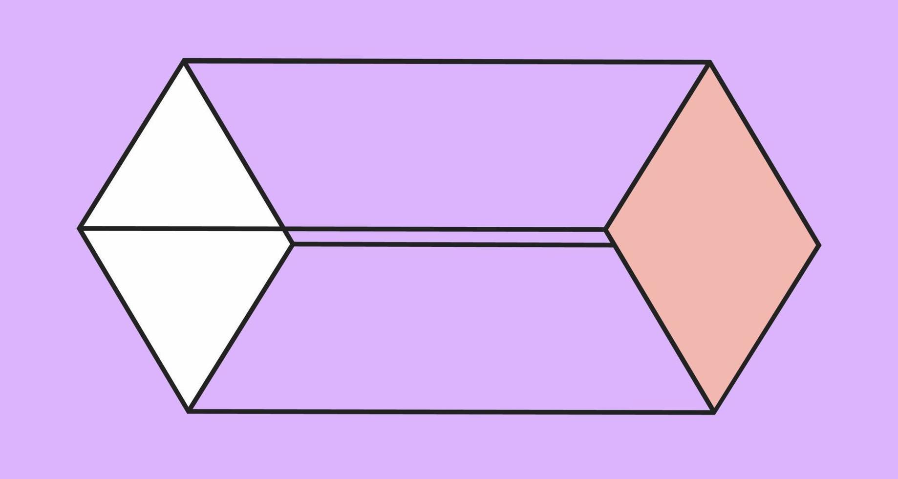 isometrico parallelepipedo. geometrico forma. vettore