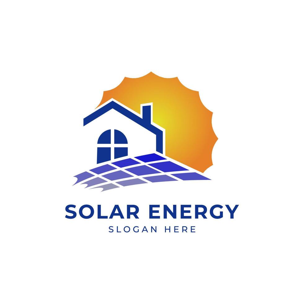 sole solare Casa energia logo design clipart. adatto per solare Tech attività commerciale vettore