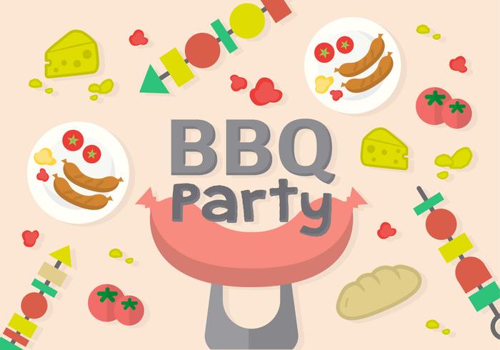 Barbecue Party Vector gratuito