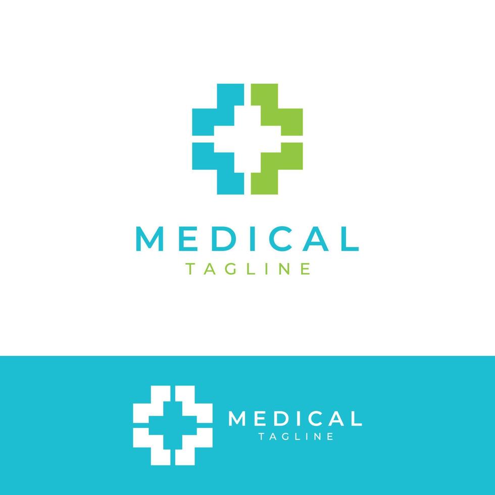 medico cartello logo utilizzando un' semplice e moderno più segno, logo per medico, farmacia, farmacia, ospedale.con modello vettore illustrazione.