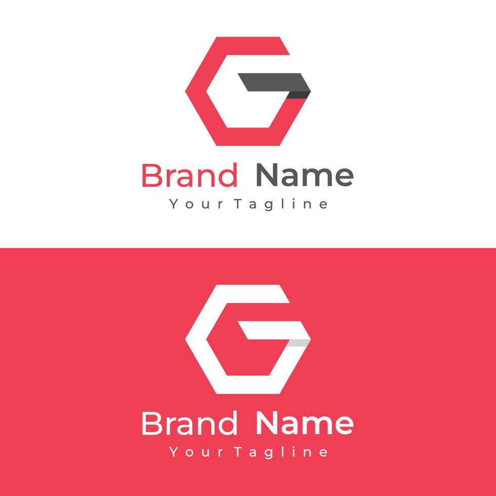 astratto logo design iniziale lettera g. minimalista, creativo e moderno logotipo simbolo isolato a partire dal il sfondo. può essere Usato per identità e marchio. vettore