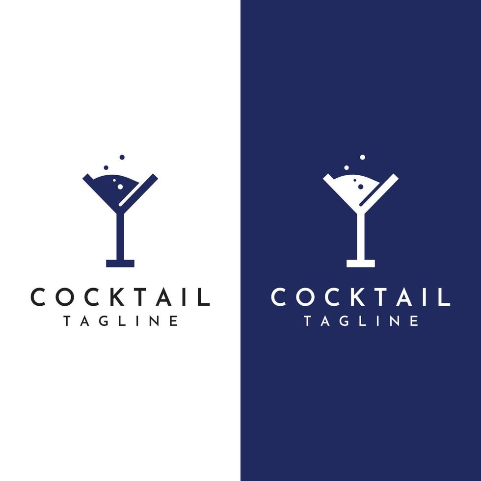 alcool cocktail logo, discoteca drink.logos per discoteche, barre e di più in vettore illustrazione concetto stile.