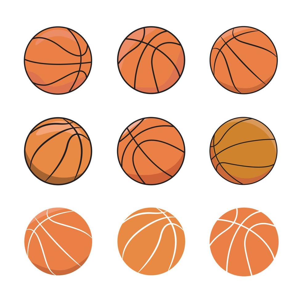 palloni da basket illustrazione. pallacanestro gli sport icona vettore