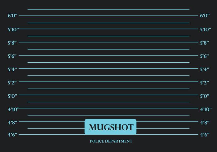 Vettore nero del fondo di mugshot