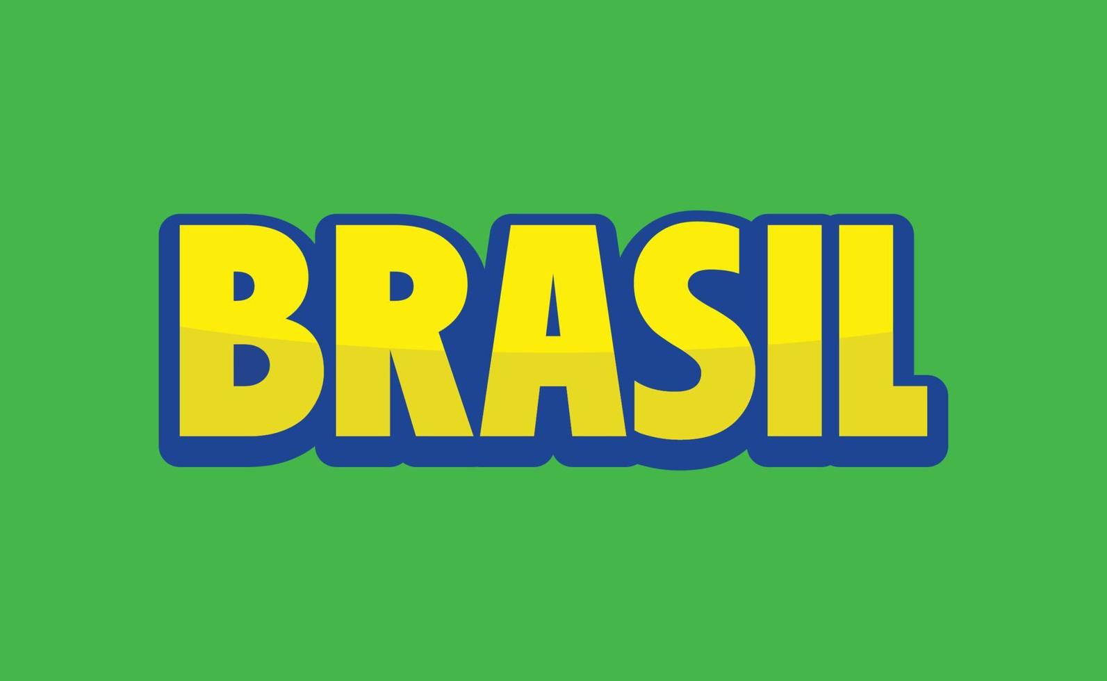 brasile bandiera design. brasiliano colori con bandiera elementi. vettore