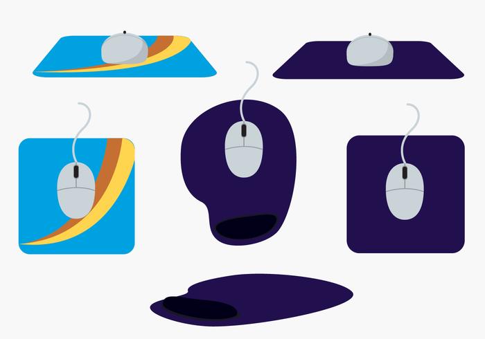 Set di icone del mouse pad vettore