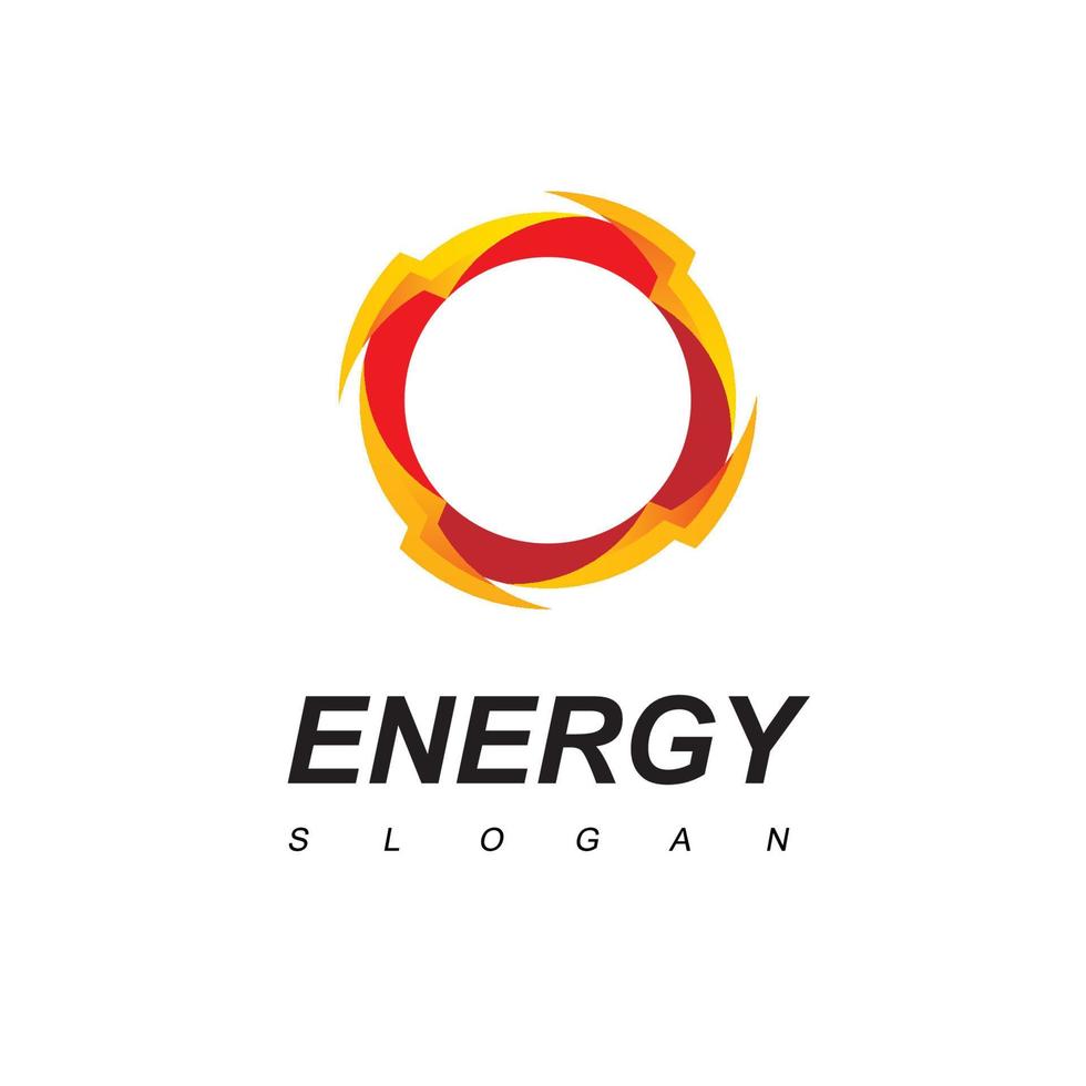 energia logo modello utilizzando bullone icona vettore