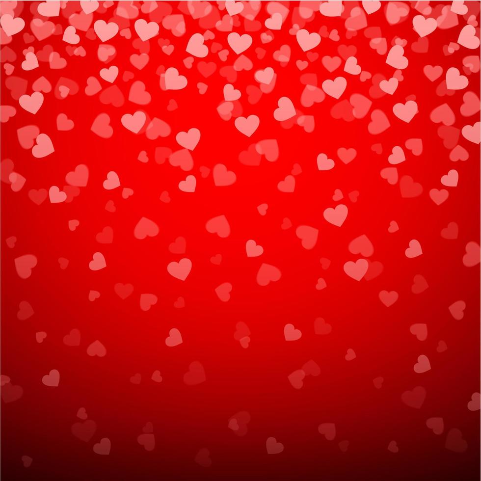 San Valentino giorno sfondo con rosso cuori vettore