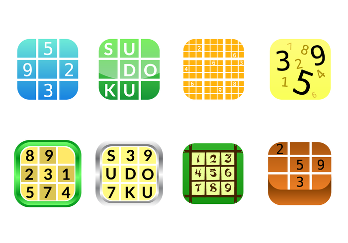 Vettore gratuito di icona App Sudoku