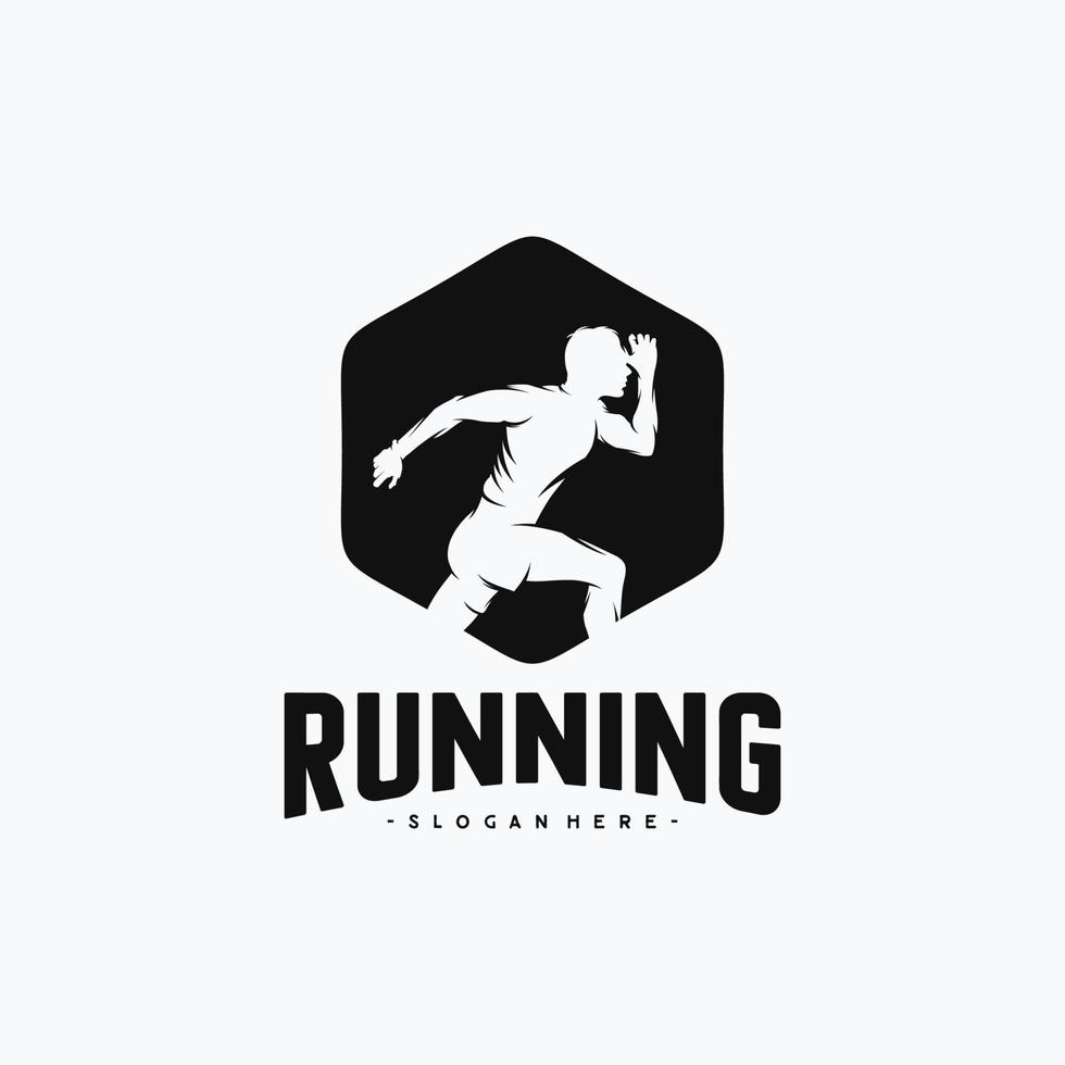 correre logo design vettore logo design