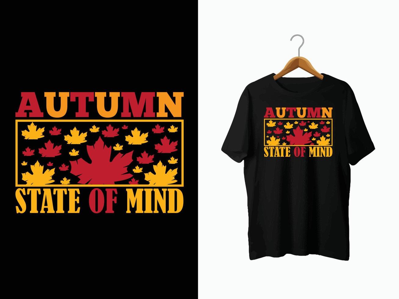 autunno maglietta design vettore