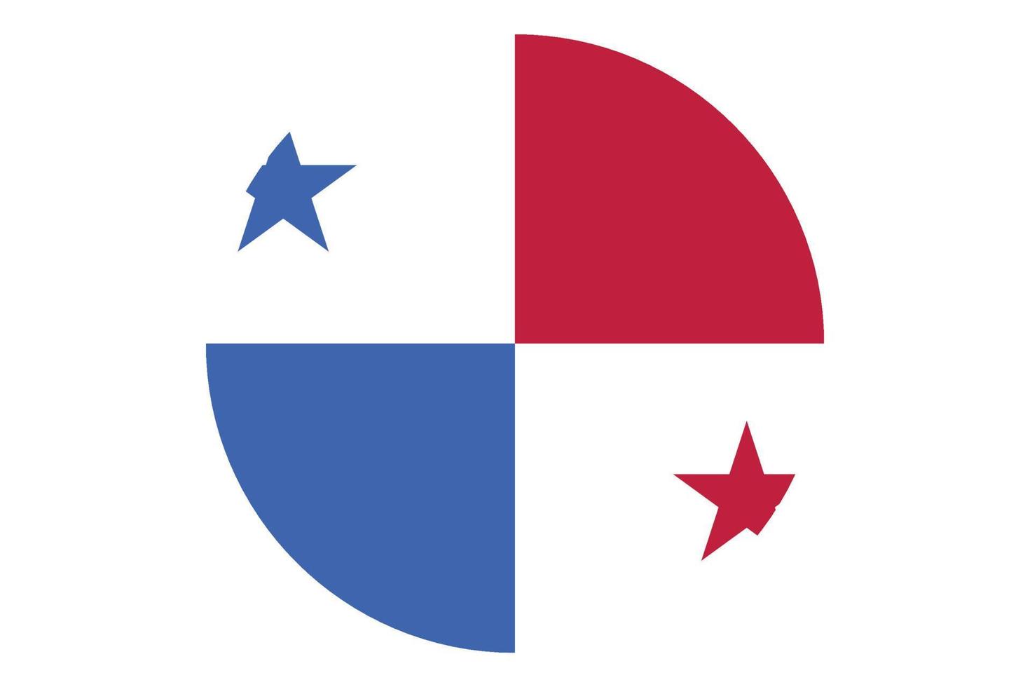 cerchio bandiera vettore di Panama