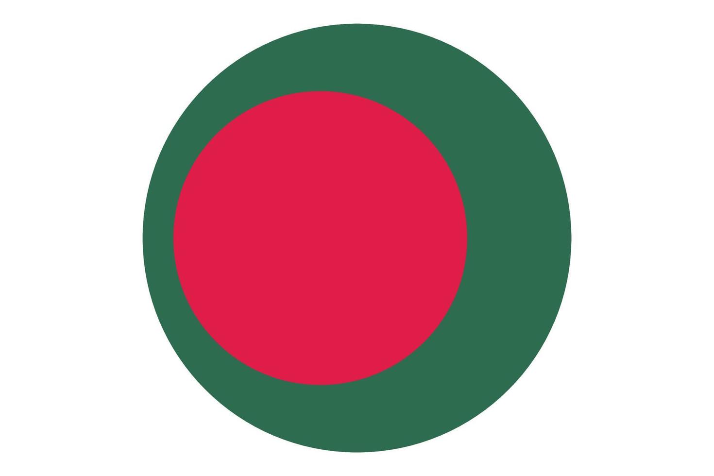 cerchio bandiera vettore di bangladesh