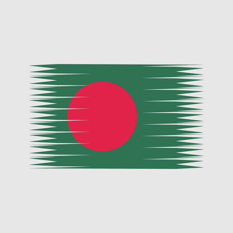 vettore di bandiera del bangladesh. bandiera nazionale