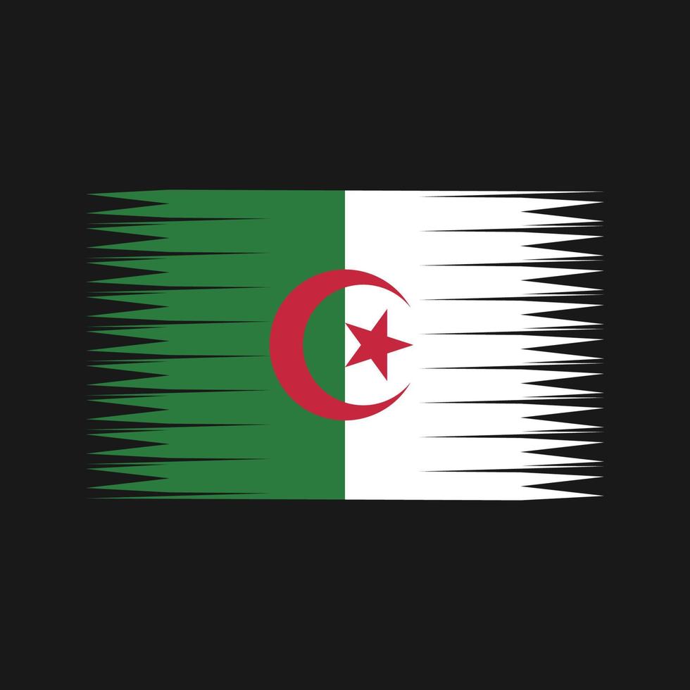 vettore di bandiera dell'Algeria. bandiera nazionale