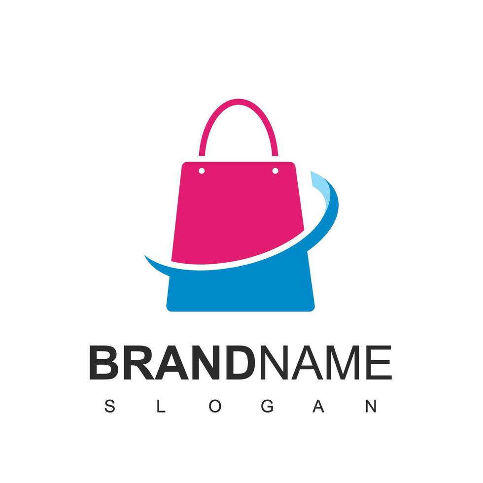 modello di progettazione del logo del negozio online vettore