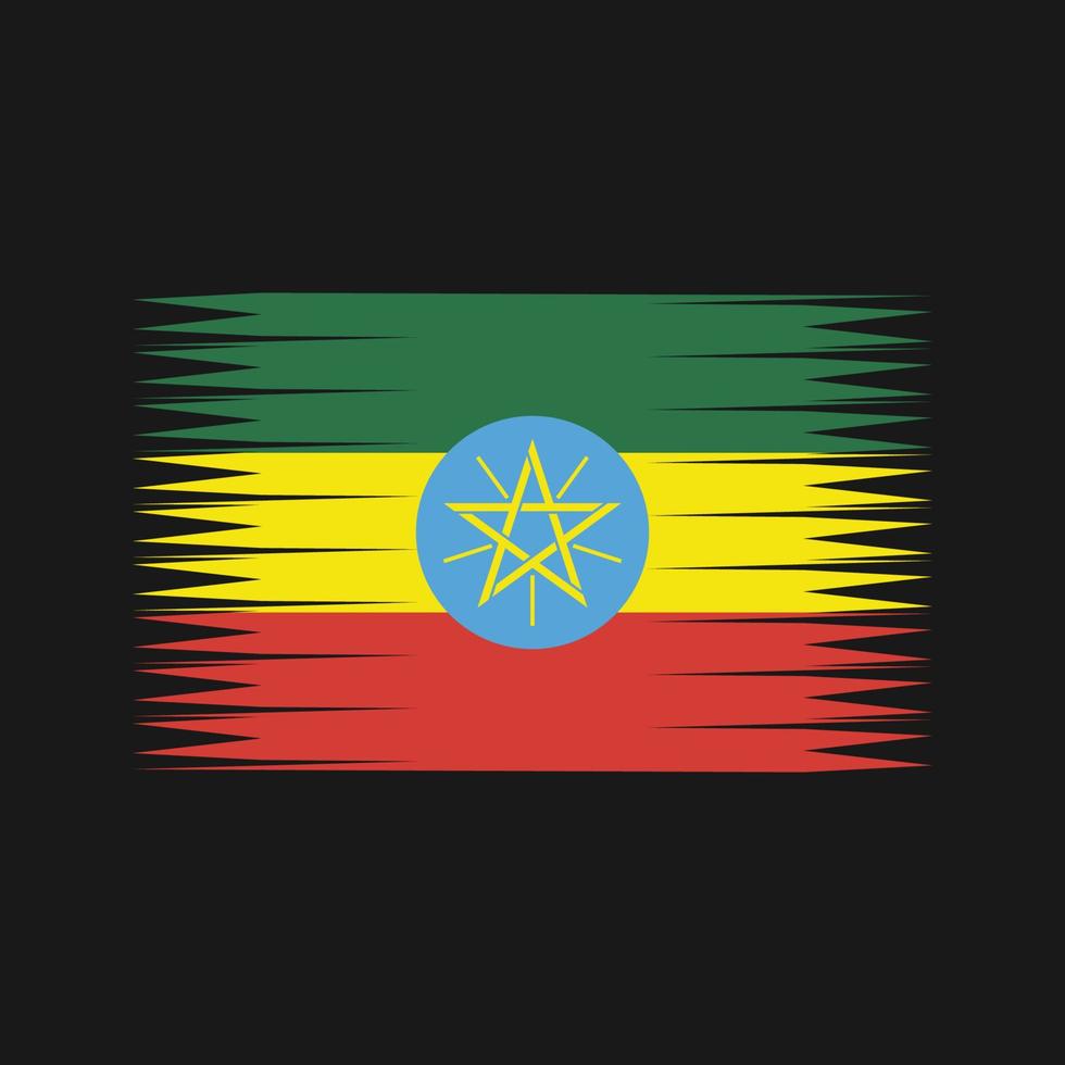 vettore di bandiera dell'Etiopia. bandiera nazionale