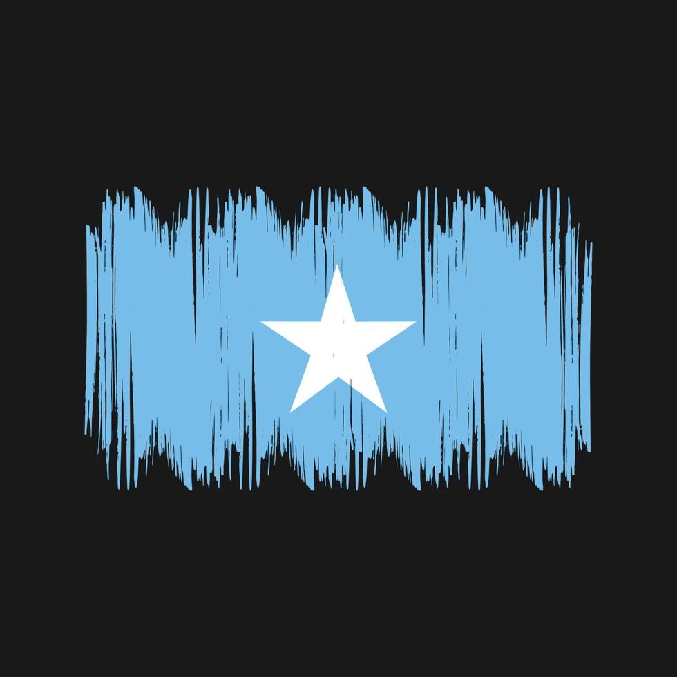 Somalia bandiera cespuglio colpi. nazionale bandiera vettore