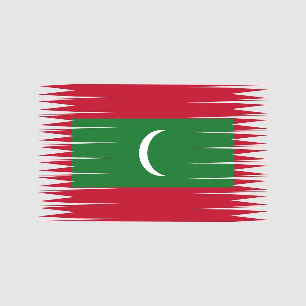 vettore di bandiera maldive. bandiera nazionale
