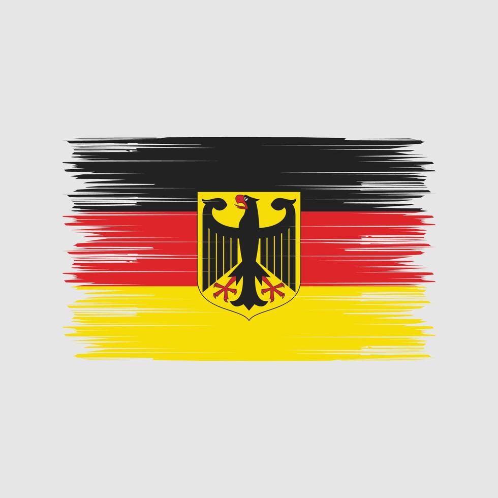 pennello bandiera germania. bandiera nazionale vettore