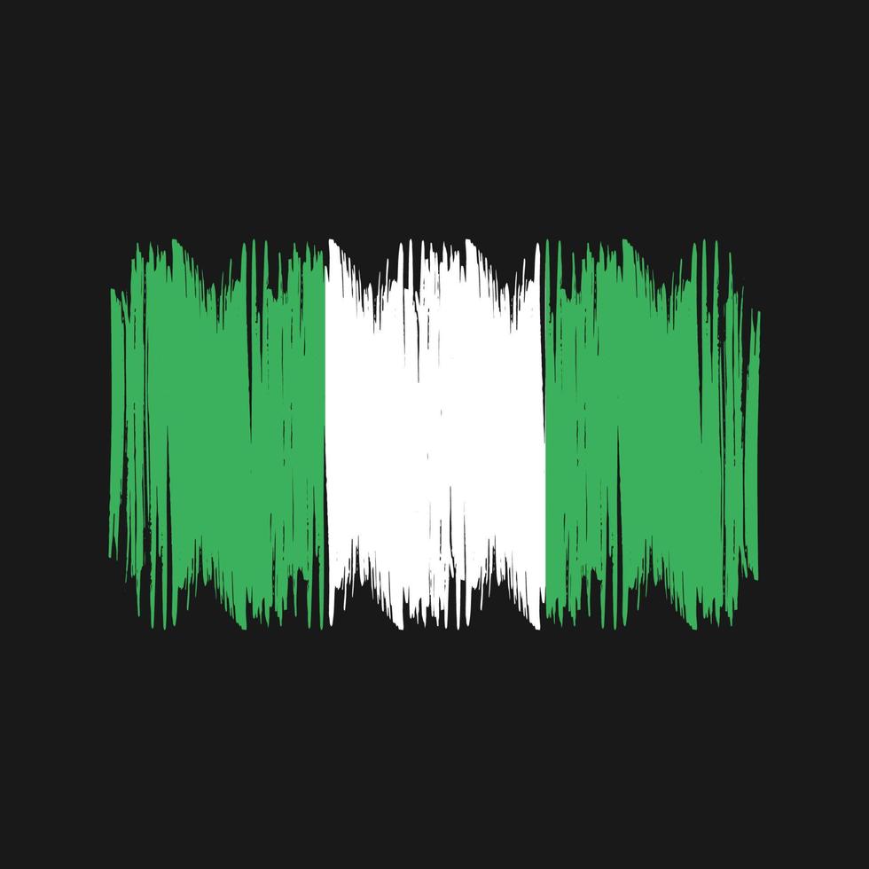 Nigeria bandiera cespuglio colpi. nazionale bandiera vettore