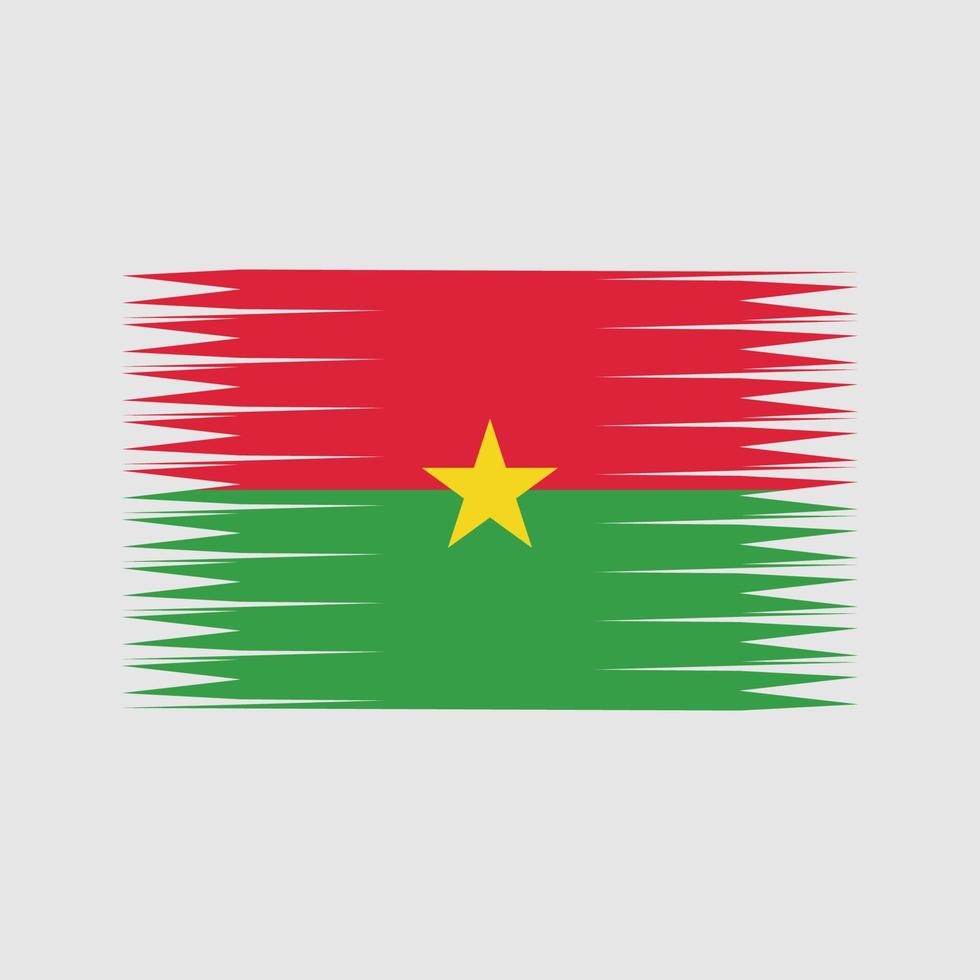 vettore di bandiera del burkina faso. bandiera nazionale