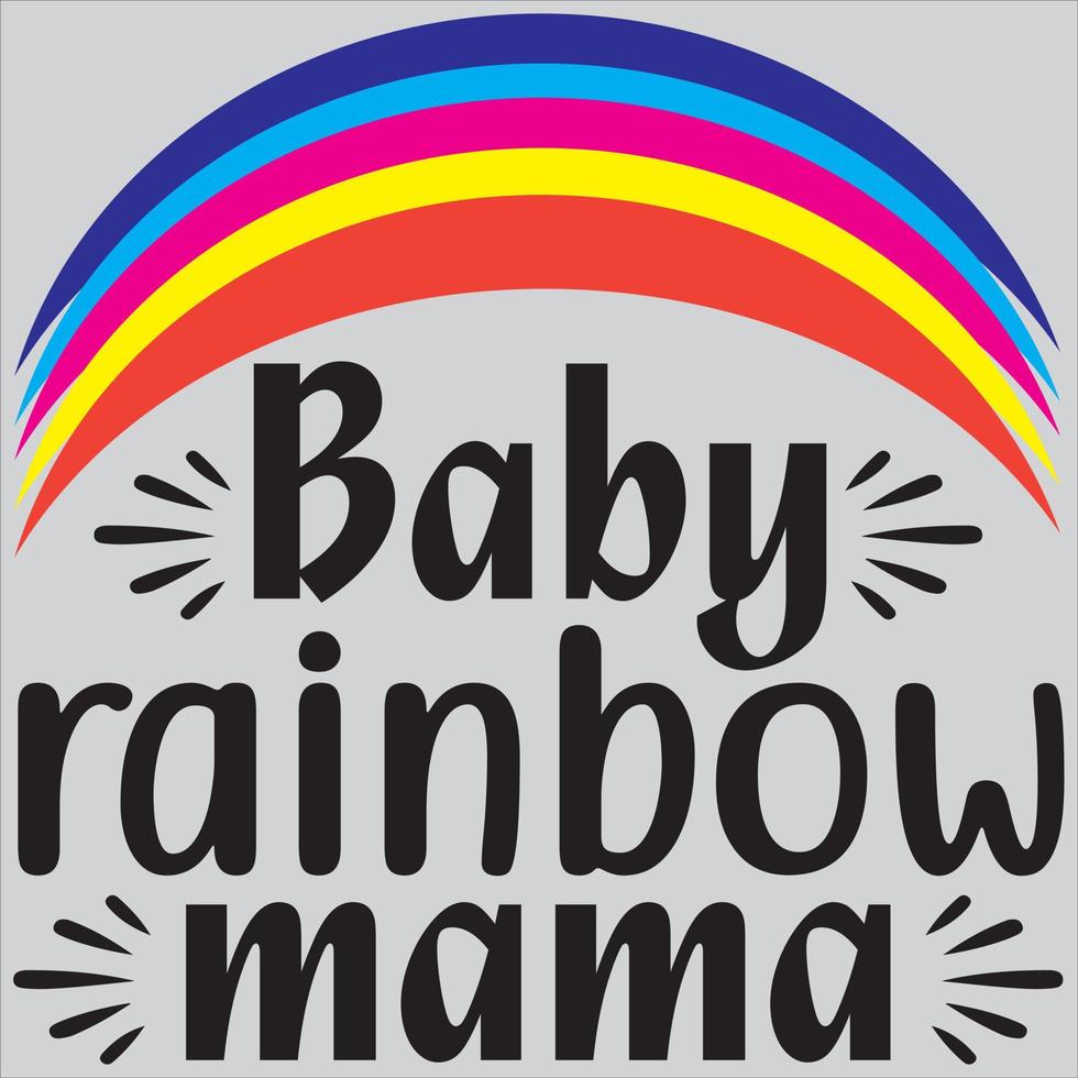 bambino arcobaleno mamma vettore