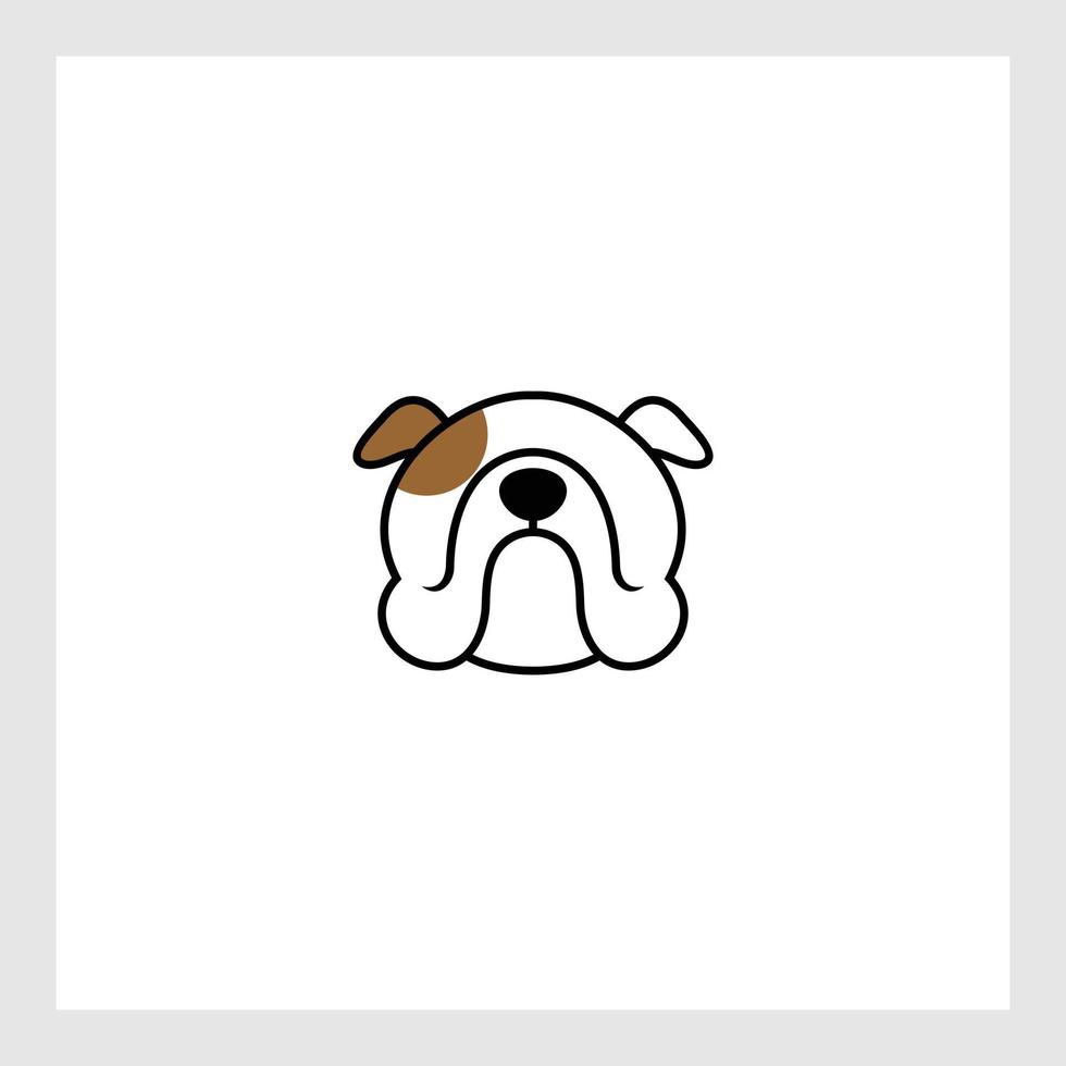 logo del cane e vettore di disegno dell'icona.