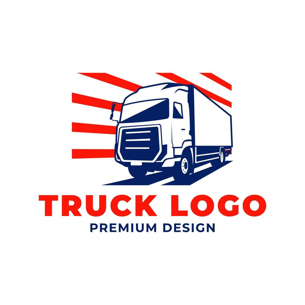 camion logo design vettore