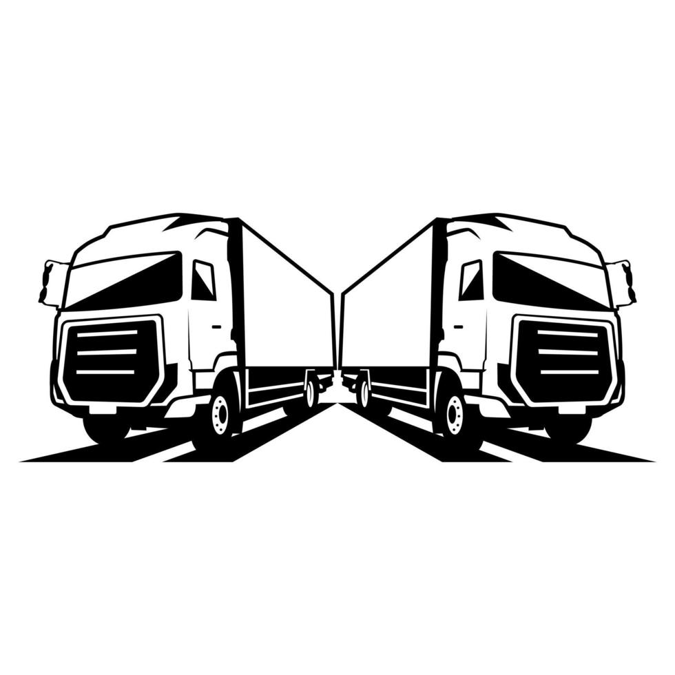 camion carico logo design modelli vettore