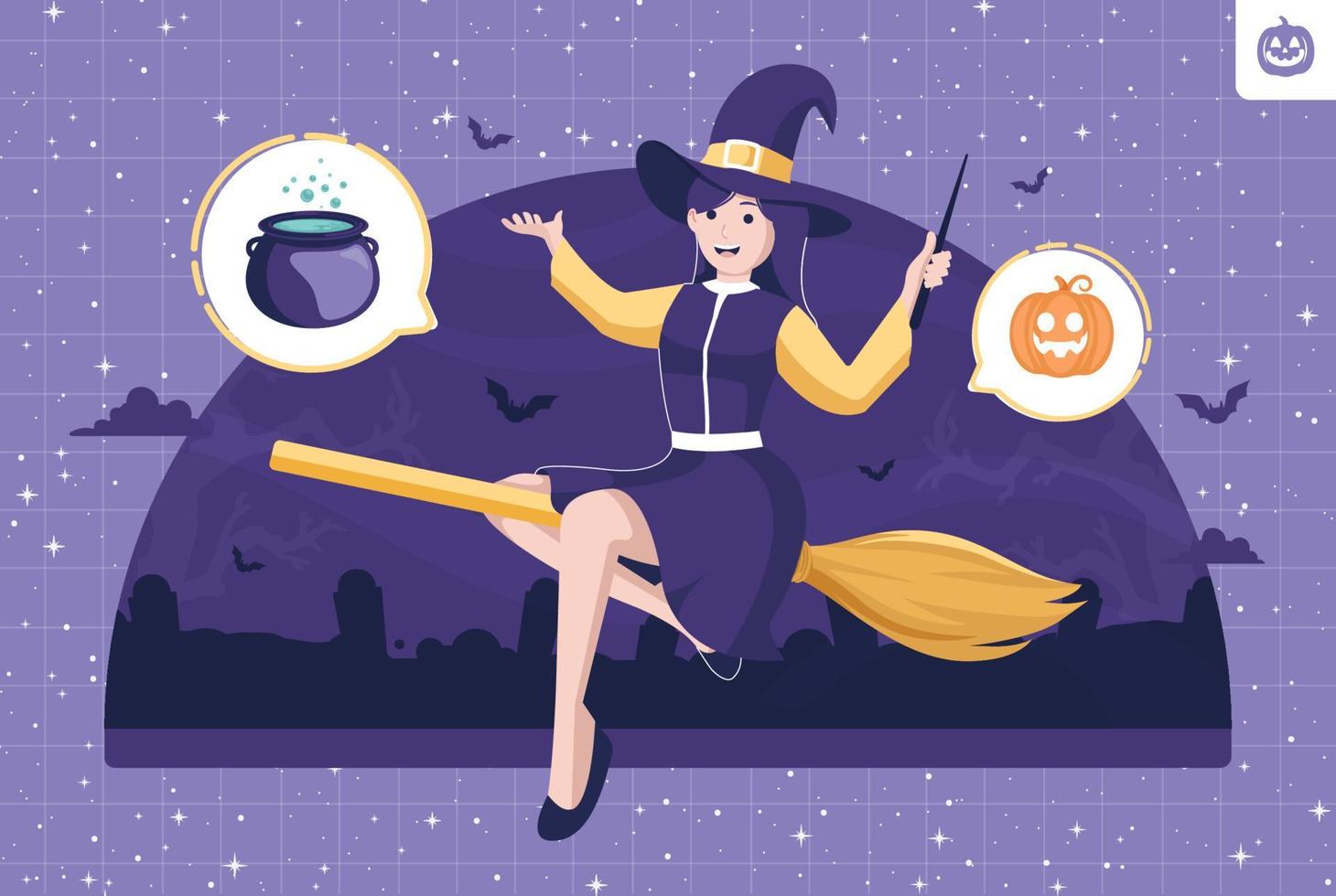 Halloween giorno concetto illustrazione vettore