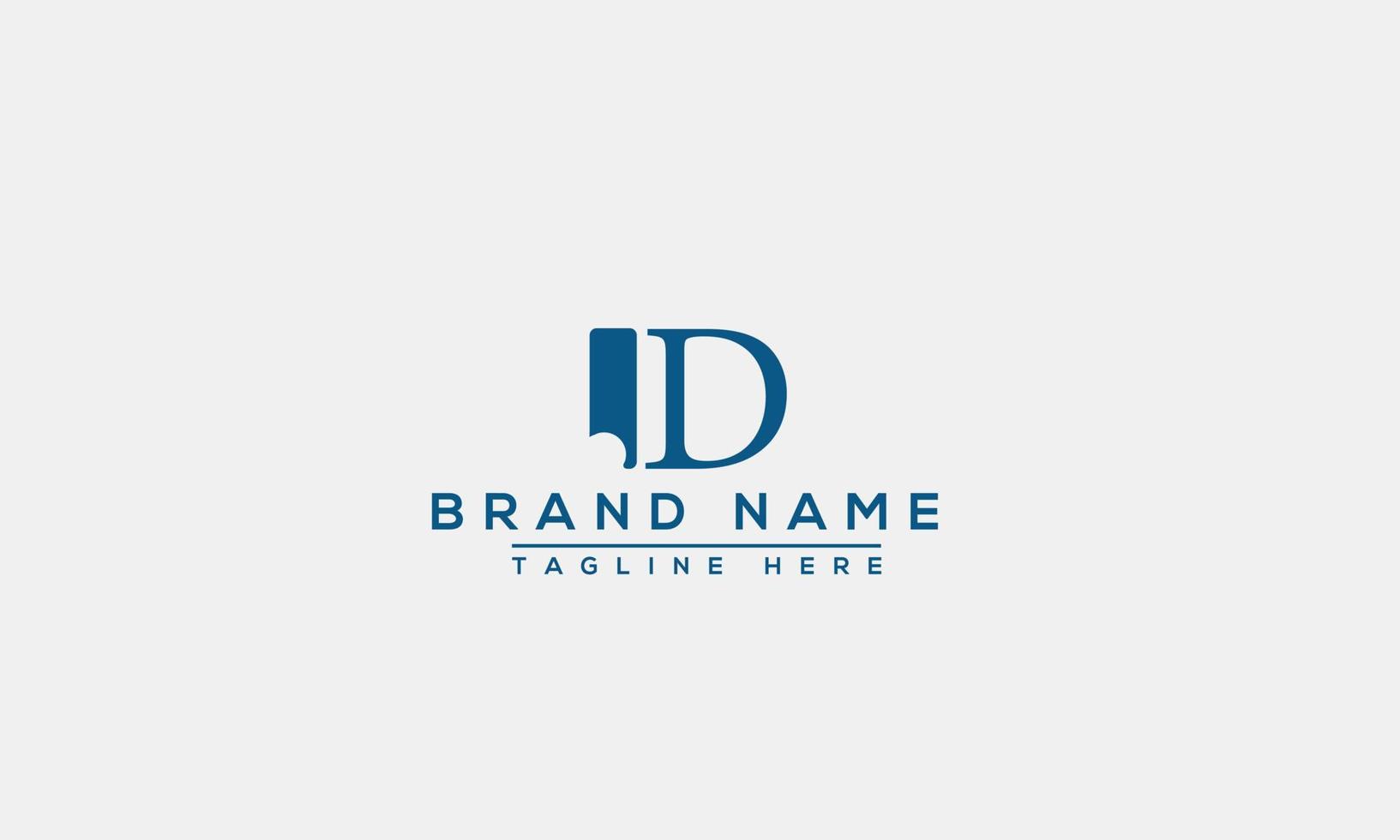 jd logo design template elemento di branding grafico vettoriale. vettore