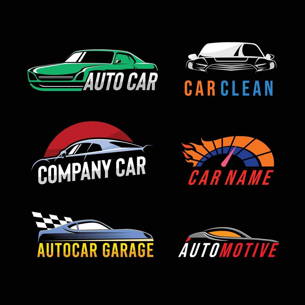 design del logo dell'auto automobilistica vettore