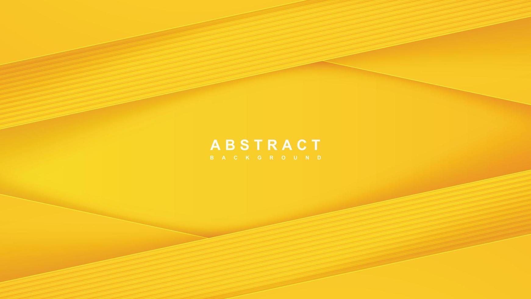 astratto giallo sfondo con 3d diagonale forma carta tagliare vettore illustrazione