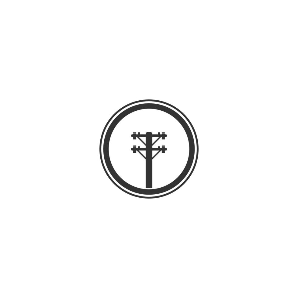 elettrico polo logo design vettore