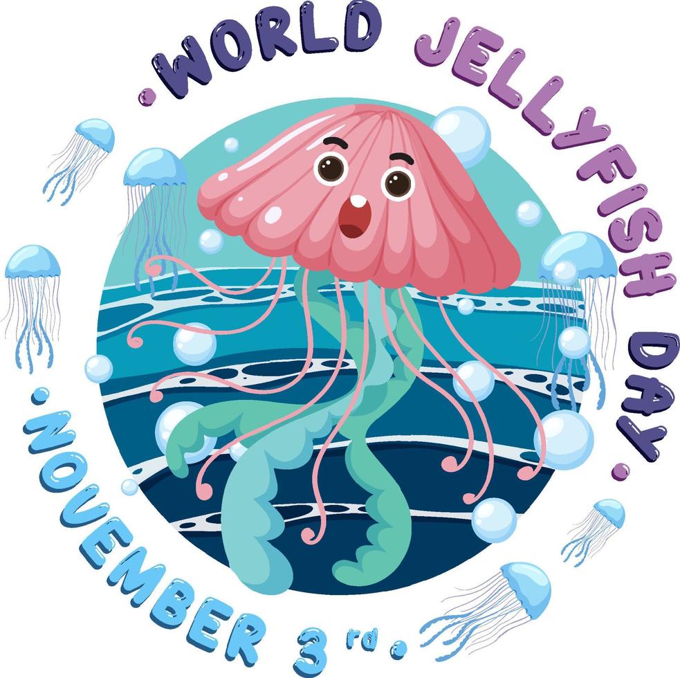 mondo Medusa giorno logo design vettore