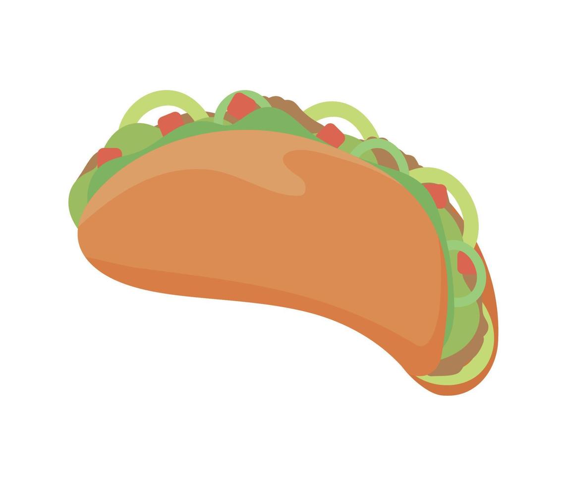 taco menù icona vettore