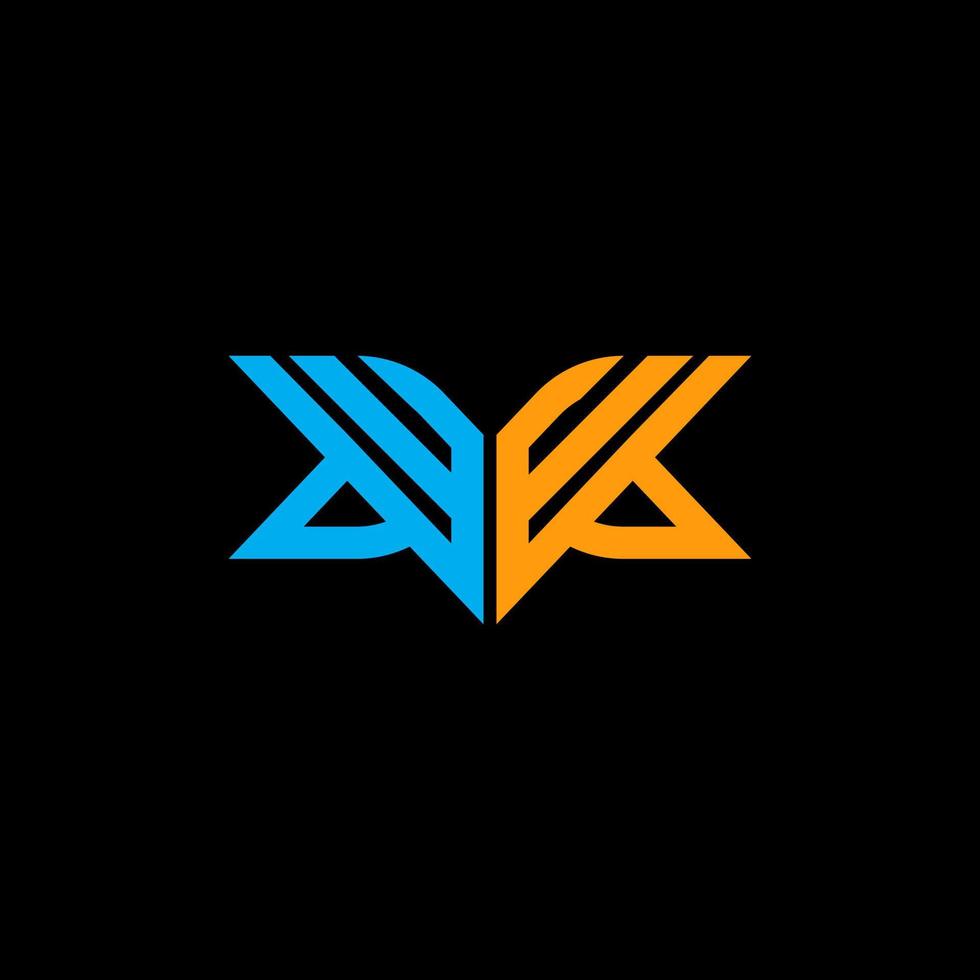 logo lettera ww design creativo con grafica vettoriale, logo semplice e moderno ww. vettore