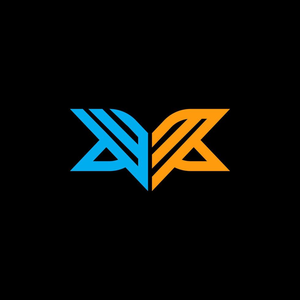 logo lettera wm design creativo con grafica vettoriale, logo semplice e moderno wm. vettore