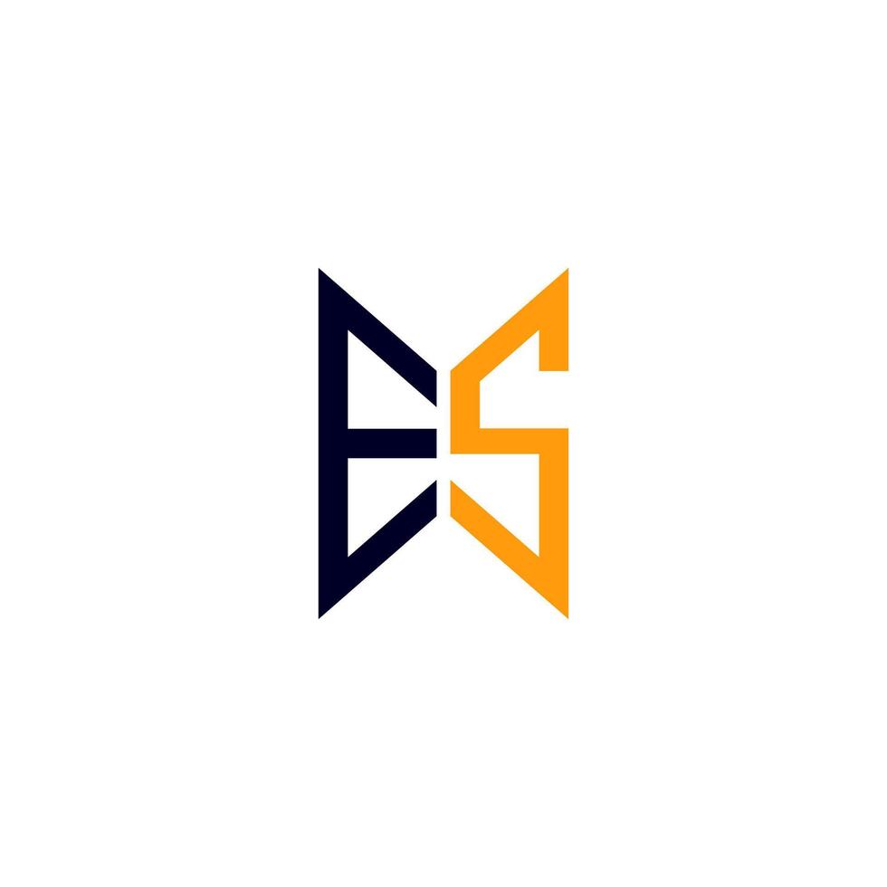 es lettera logo creativo design con vettore grafico, es semplice e moderno logo.