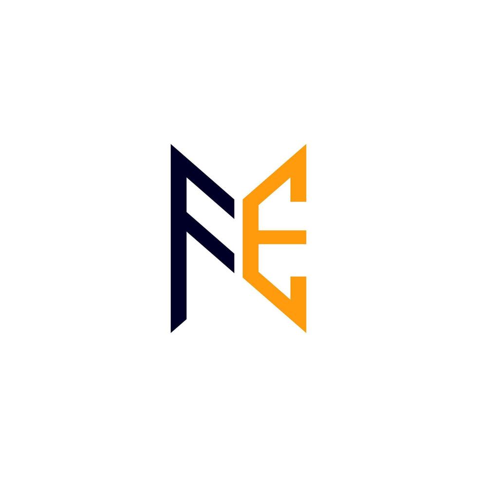 fe lettera logo creativo design con vettore grafico, fe semplice e moderno logo.