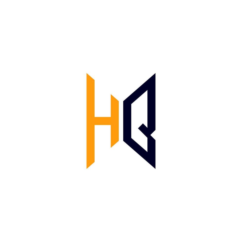 hq lettera logo creativo design con vettore grafico, hq semplice e moderno logo.